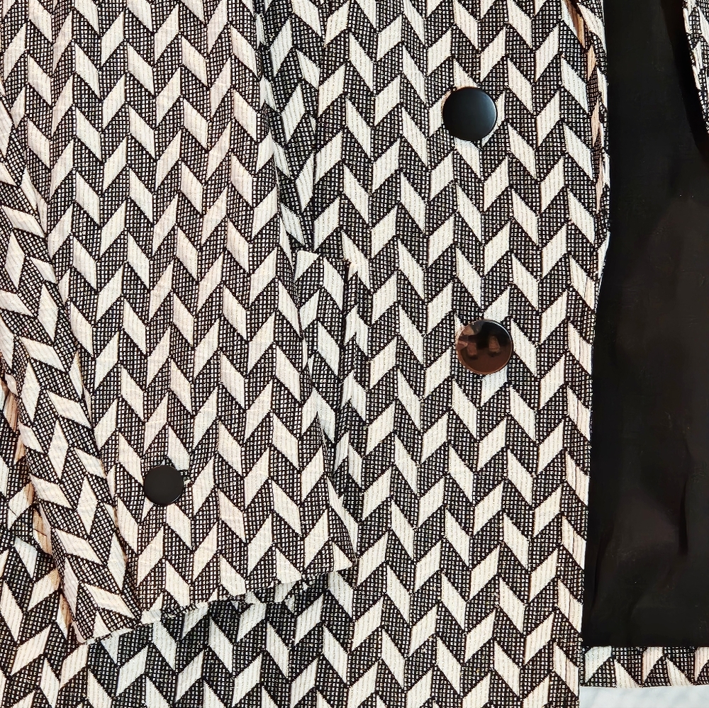 Anne Klein Chevron Patterned Blazer-size XL-New with Tags - Picture 9 of 13